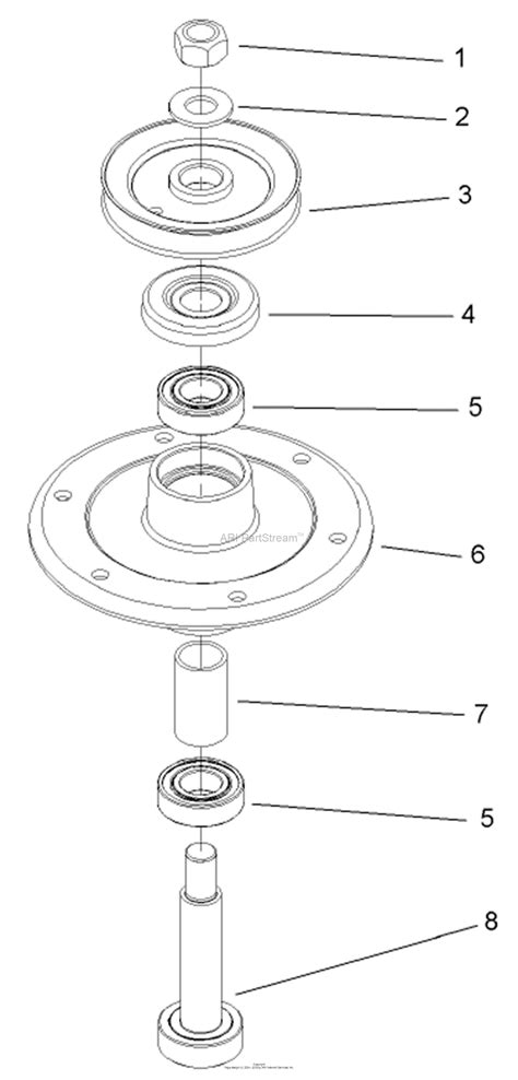 Toro Professional 106 0804 Outer Spindle Assembly Replacement Kit 36in 52in Mid Size Mowers