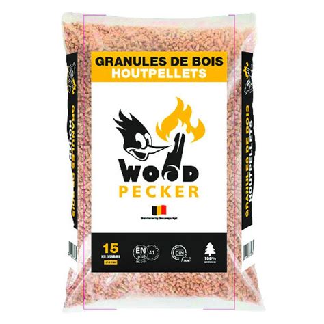 Pellet granulés de bois résineux 100 naturel premium NF din 15kg 15kg