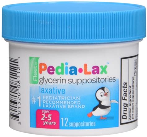 Glycerin Suppositories Laxative For Children From 2 6