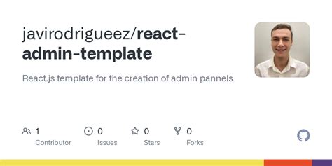 GitHub - javirodrigueez/react-admin-template: React.js template for the ...