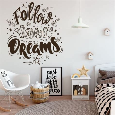 Vinilos Y Pegatinas Frase Follow Your Dreams Rotula2 Empresa De