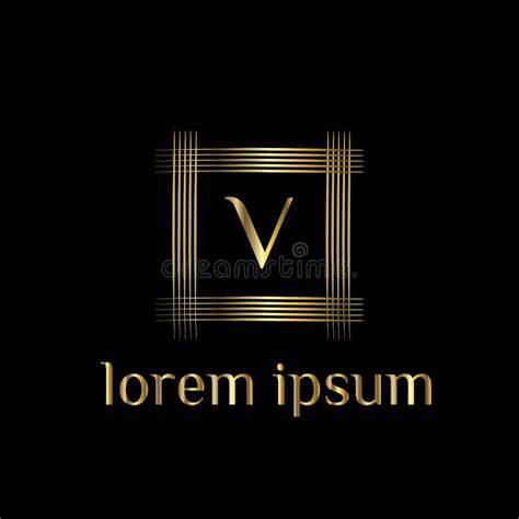 Luxury Letter V Logo Vector Logo Template Sign Symbol Icon Vector