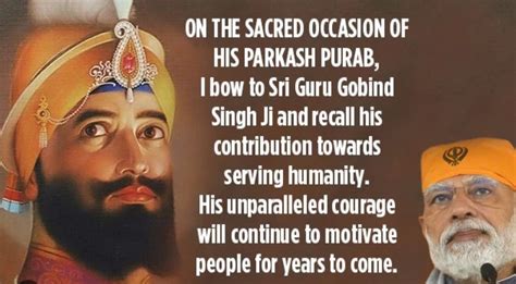 PM Modi Bows To Sri Guru Gobind Singh Ji On The Occasion Of Parkash Purab