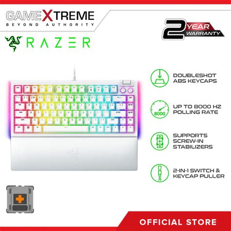 Razer Blackwidow V Hot Swappable Mechanical Gaming Keyboard White Edition Lazada Ph
