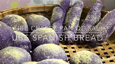 How To Make Ube Cheese Pandesal Ube Spanish Bread Ube Cheese Bread In