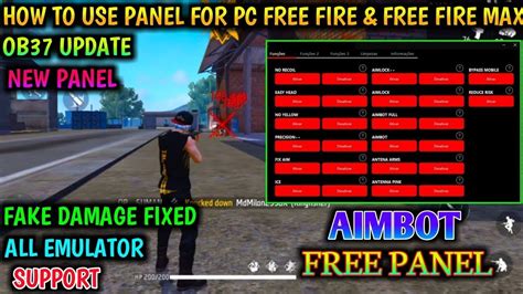 How To Use Panel In Free Fire Pc Free Fire New Panel For Pc