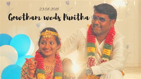 Gowtham And Punitha Wedding Highlights Youtube