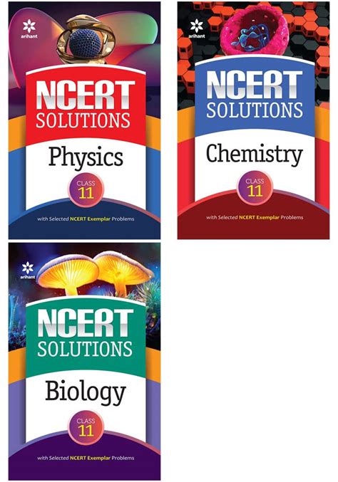 NCERT Solutions Physics Chemistry Biology Class 11th Combo Set Of 3