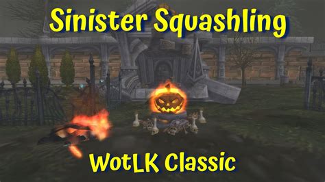 Sinister Squashling Pet Hallows End Event Wotlk Classic Youtube