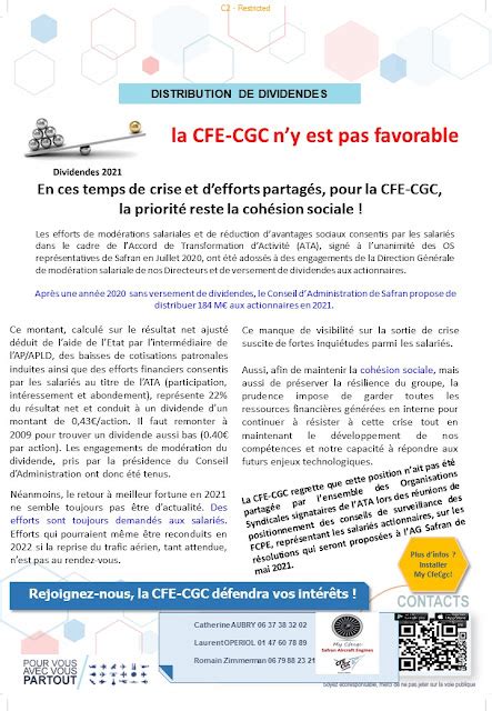 Blog Officiel Du Syndicat Cfe Cgc Safran Ae