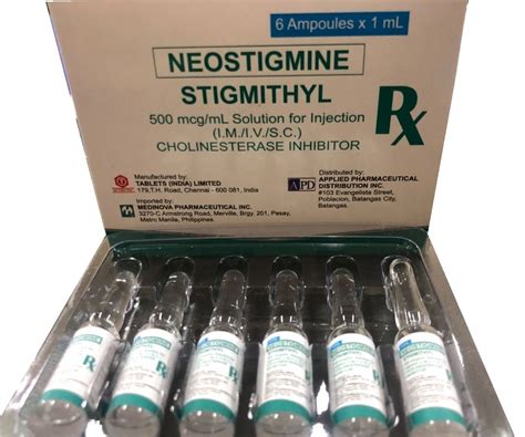 Stigmithyl Neostigmine Methylsulfate Mcg Ml Solution For Injection