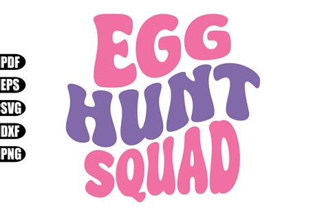 Egg Hunt Squad Svg Graphic By Creativekhadiza Creative Fabrica