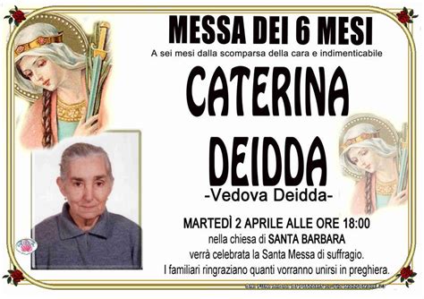 Funerali E Annunci Funebri A Villacidro Caterina Deidda Funer24