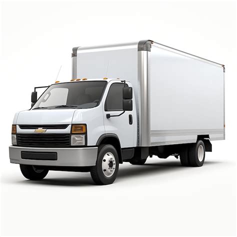 Premium Photo Isolated Of Chevy 3500hd Ev Electric Commercial Chassis Cab 2025 Model F On