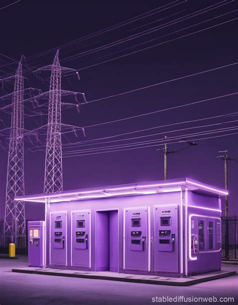 Electrical Substation Vector Logo Model Stable Diffusion Online