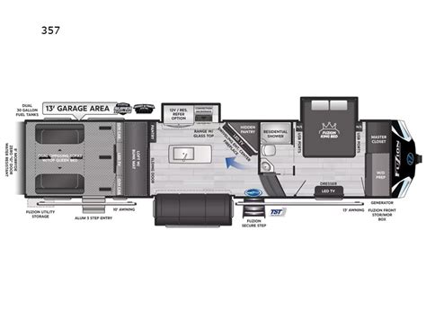 Keystone Rv Fuzion 357 Toy Hauler Fifth Wheel For Sale