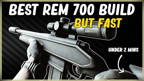 Best Remington Sniper Rifle Build M M But Fast Gun Build Eft