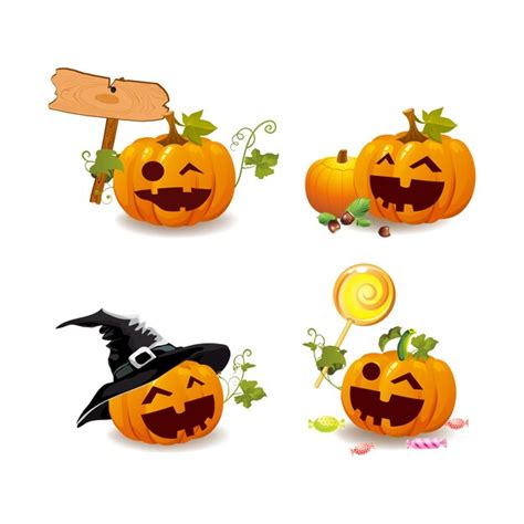 Premium Vector Halloween Pumpkins