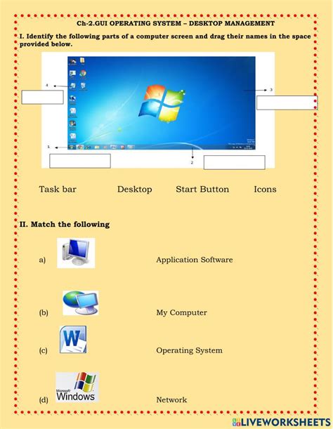 Gui Operating System Activity Computer Basics Computer Basic