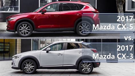 2017 Mazda Cx 5 Vs 2017 Mazda Cx 3 Technical Comparison Youtube