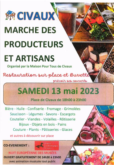 March Des Producteurs Et Des Artisans Mai H Mairie De