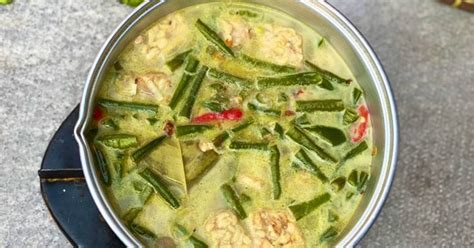 Resep Sayur Lodeh Kancang Panjang Tempe Bumbu Iris Oleh Rini Dwi Astuti