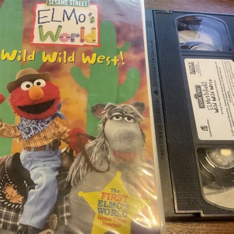 ELMO'S WORLD WILD Wild West! (VHS, Clamshell) Sesame Street $10.93 ...