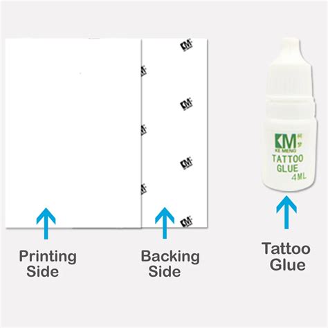 Wholesale Film Free Printing Temporal Diy Stickers Tattoo Transfer Paper Custom Printable Water