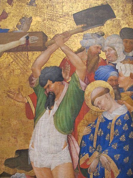 1415 16 Henri Bellechose Le Retable De Saint Denis Detail Tableau