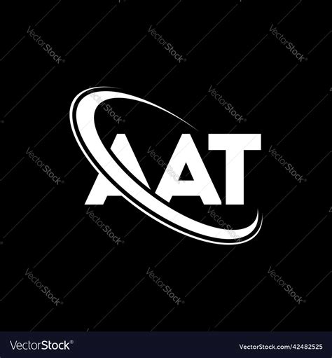 Aat logo letter design Royalty Free Vector Image