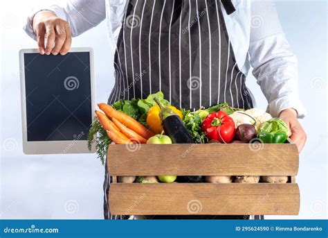 Farm Organic Market Shopping Stock Photo - Image of freshness, pepper ...