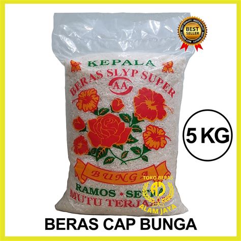 Jual Beras Cap Bunga Setra Ramos Beras Putih White Rice Kg