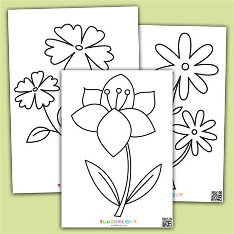 Spring Flower Coloring Pages Pre Free Printable Small Printable