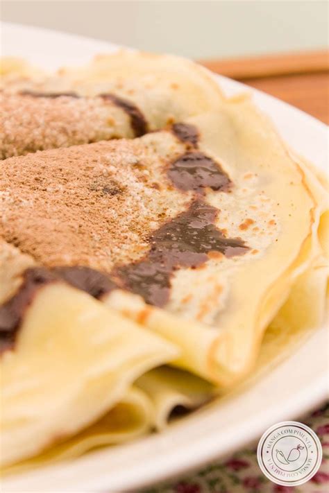 Crepe Franc S Recheado Creme De Chocolate F Cil De Fazer Recipe