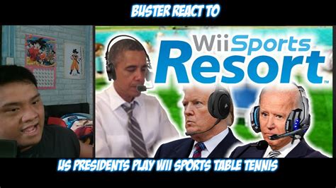 Buster Reaction To USPresidentsPlay US Presidents Play Wii Sports