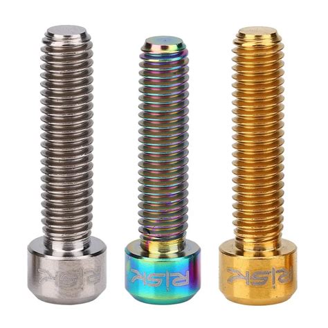 Pcs Bicycle Brake Screws Titanium Alloy M X Mm Screw Bolts For