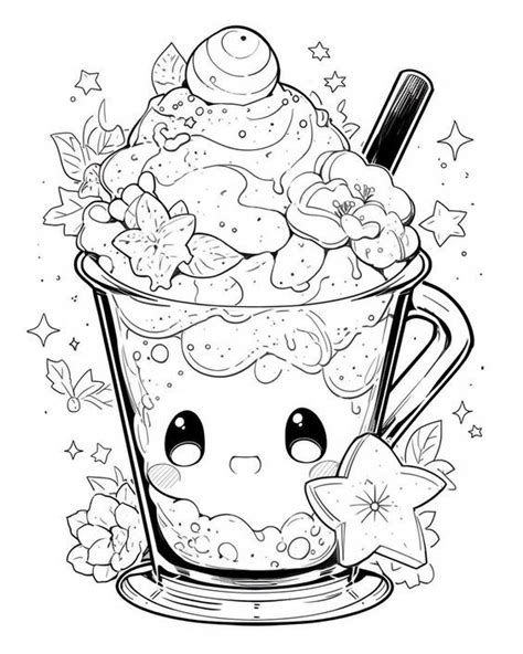 Kawaii Boba Tea Coloring Nel Disegni Da Colorare Pagine Da