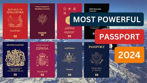 World Most Powerful Passport In 2024 Best Passport In The World Youtube