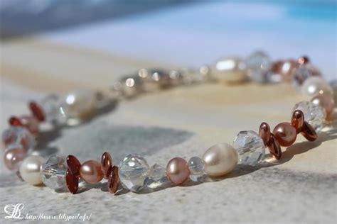 Bracelet Perle D Eau Douce Et Cristal Swarovski Jewelry Making