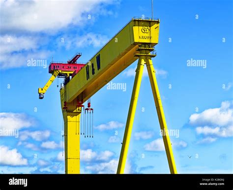 Belfast Northern Ireland Harland And Wolff Krupp Shipbuilding Cranes