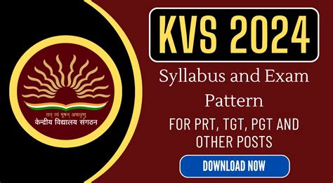 Kvs Syllabus And Exam Pattern For Prt Tgt Pgt And More Get