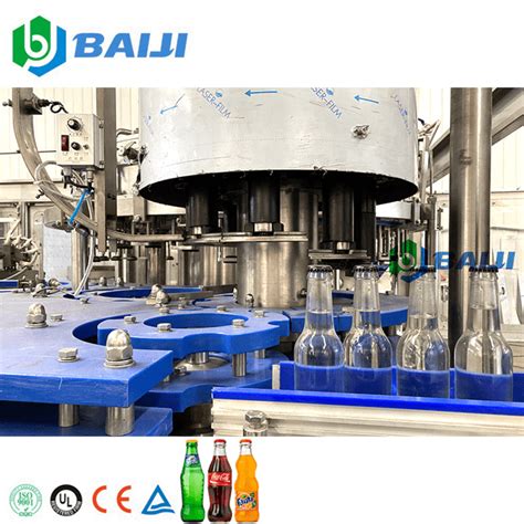 Automatic Glass Bottle Carbonated Beverage Soft Drink Filling Bottling