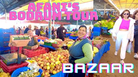 Bodrum Weekend Bazaar Walking Tour Youtube