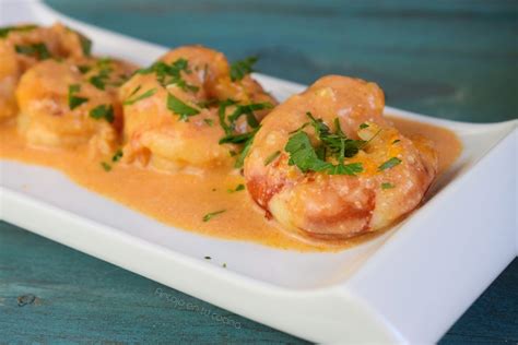 Gambas O Langostinos Con Salsa Cremosa De Whisky Antojo En Tu Cocina