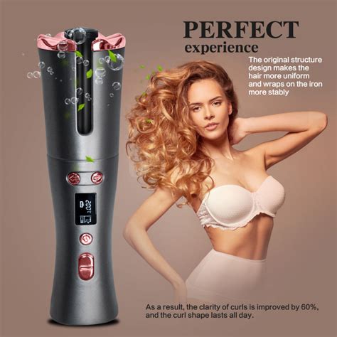 Rose Gold Design Portable Wireless Automatic Usb Mini Hair Curler China Hair Curler And