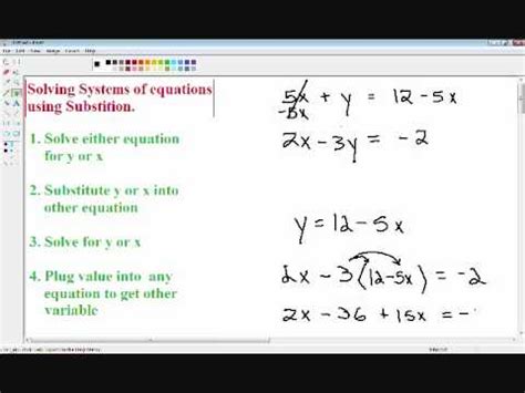 How To Solve System Of Linear Equations Substitution - Tessshebaylo