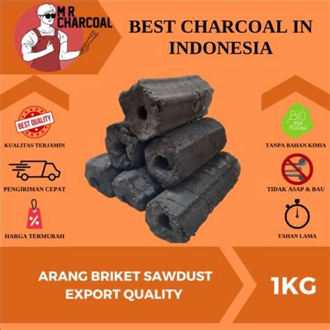 Jual Arang Briket Sawdust Bbq Grade Ekspor Di Seller Premier Market Id