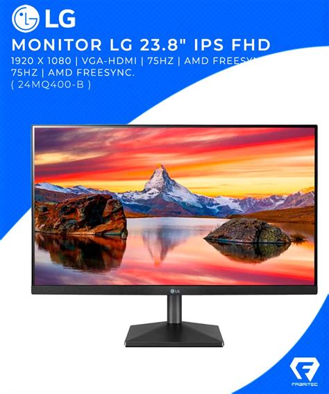 Monitor Lg Ips Fhd Mq B X Vga Hdmi Hz