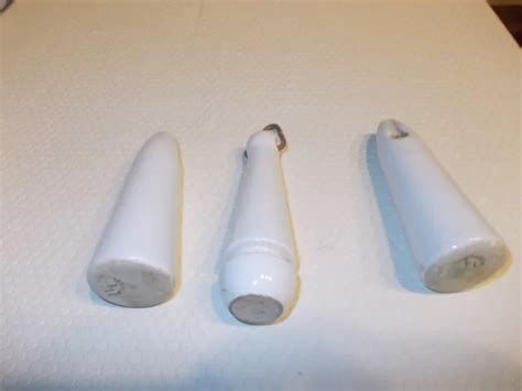 LOT DE 3 Anciennes Poignées Tirette De Chasse D eau En Porcelaine EUR