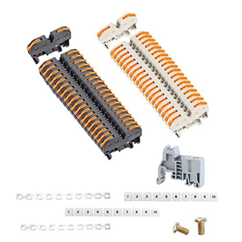 UOHGDPY DIN Rail Terminal Blocks Universal Compact Wire Wiring